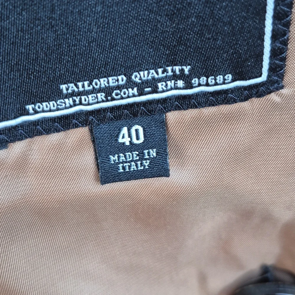 TODD SNYDER Italian Peak Lapel Wool Blend DB Mens Sz 40 Coat Overcoat‎ Topcoat